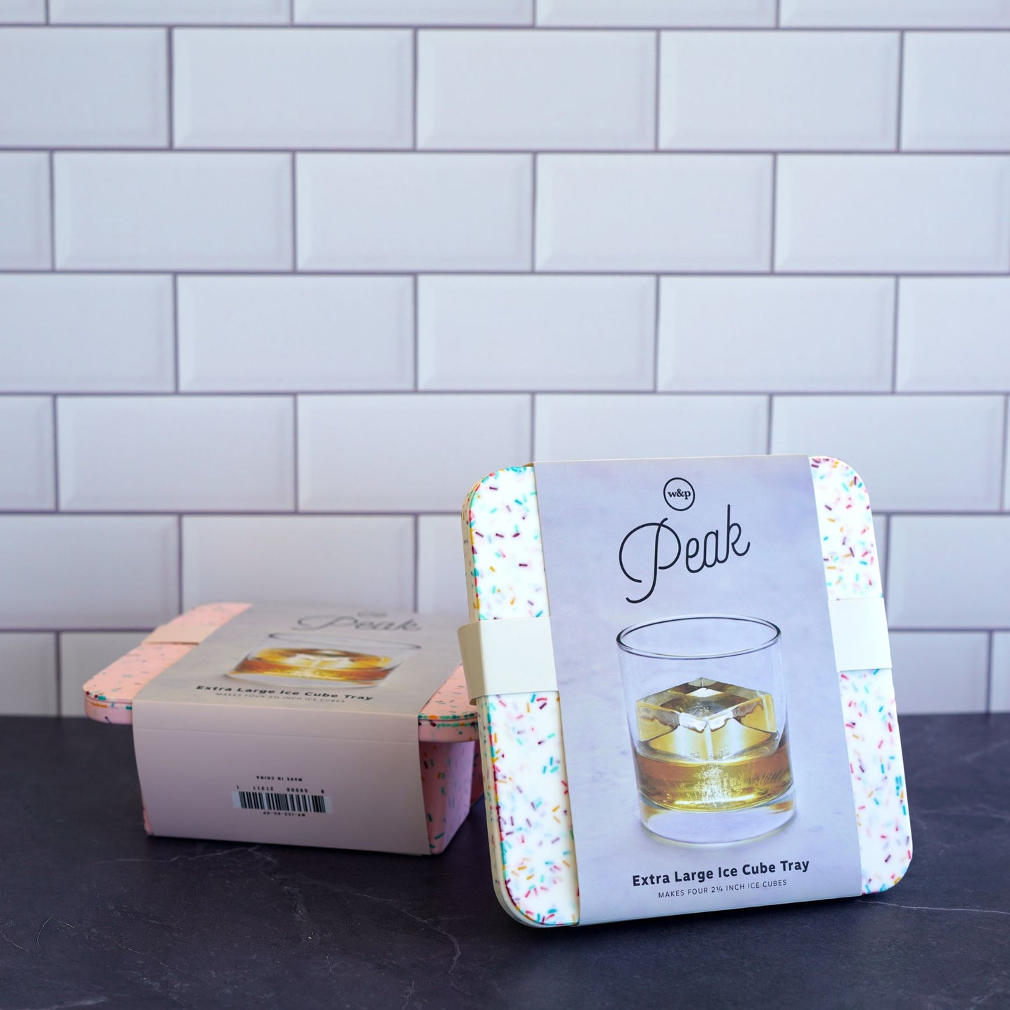 Peak Extra Large Ice Cube Tray - Speckled White