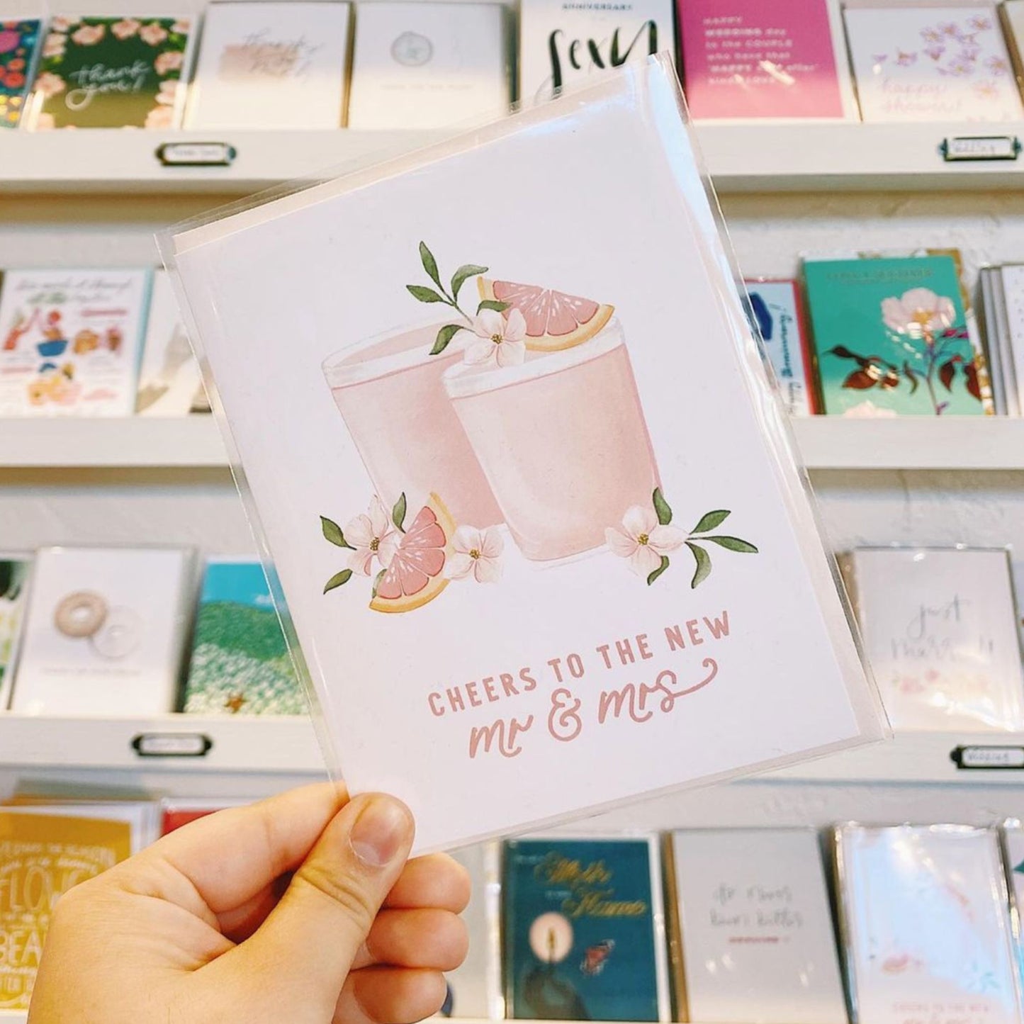 Cocktail Cheers Wedding Card