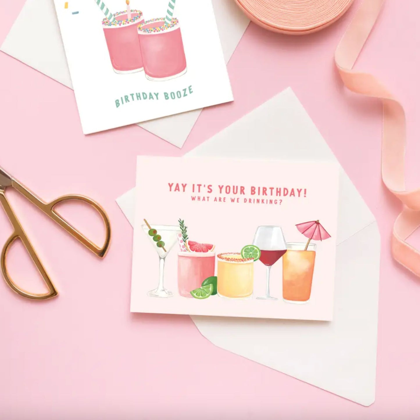 Cocktails Birthday Card