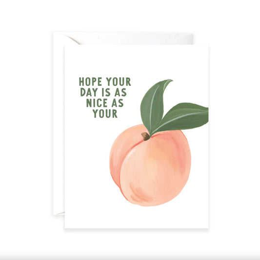 Nice Peach Greeting Card
