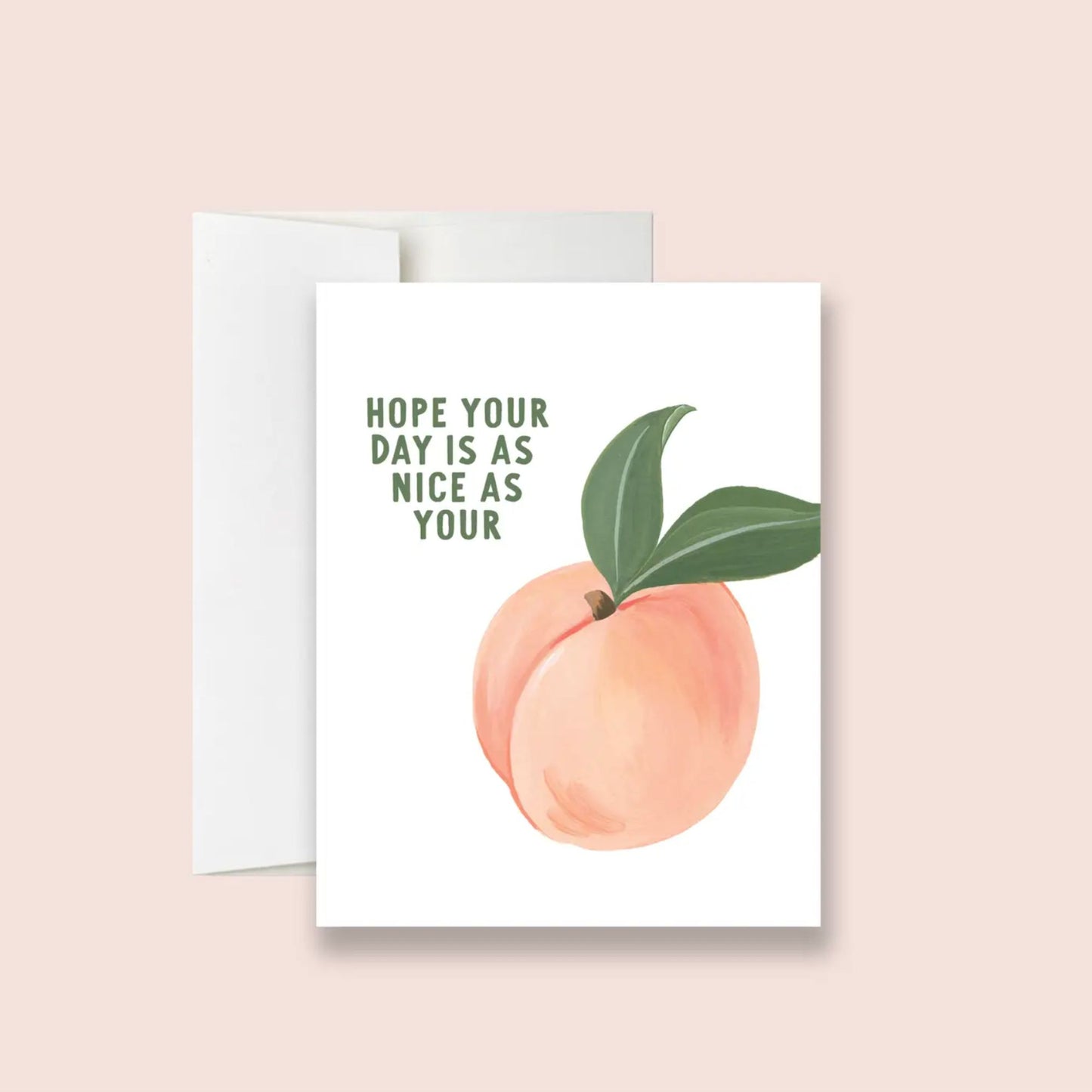 Nice Peach Greeting Card