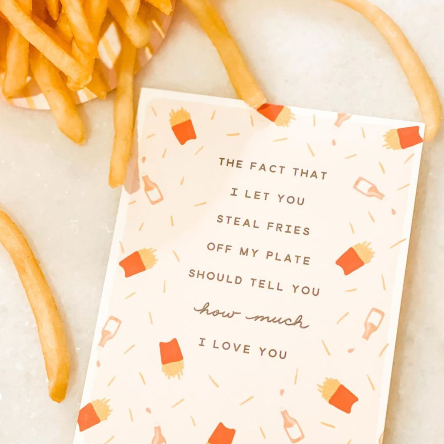 Fries Love Greeting Card