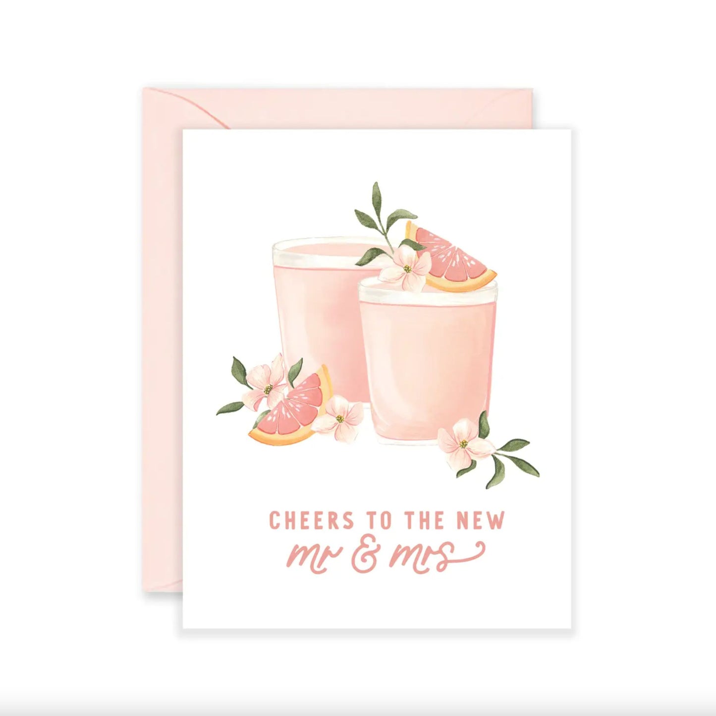 Cocktail Cheers Wedding Card