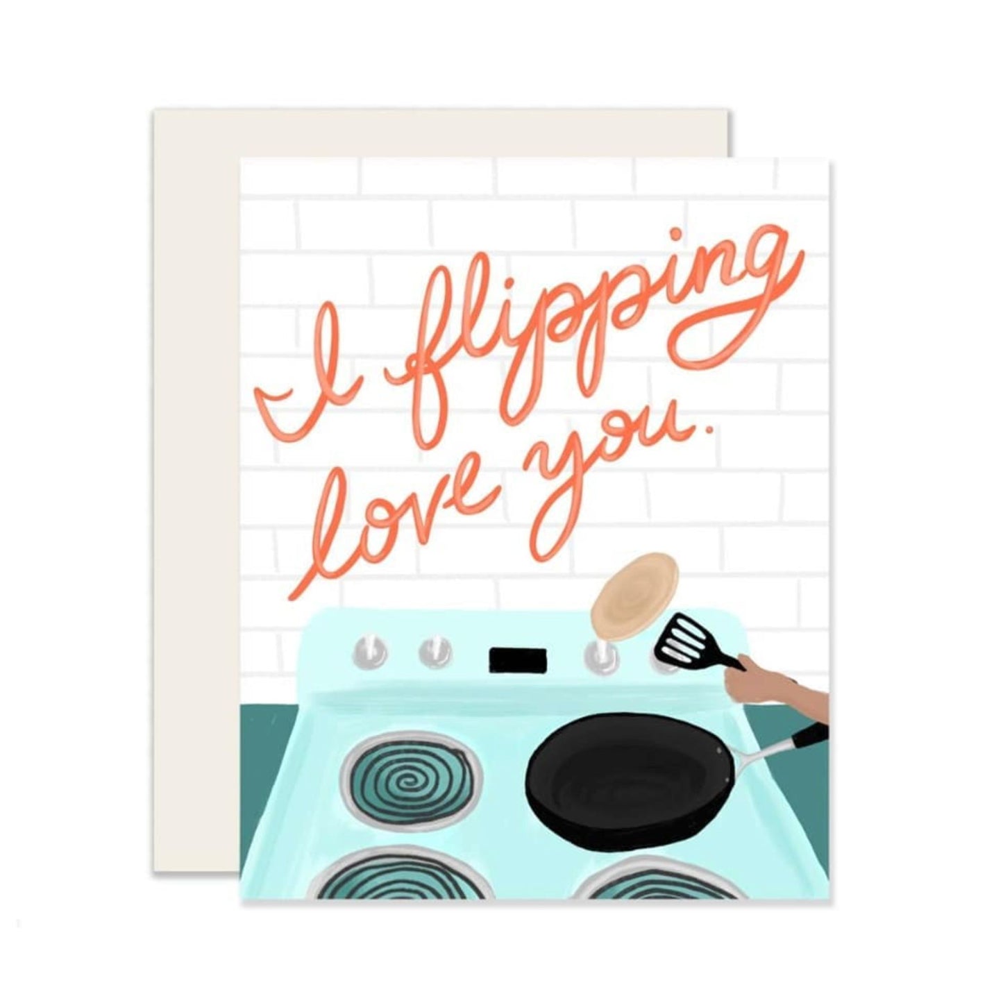 Flipping Love You Greeting Card
