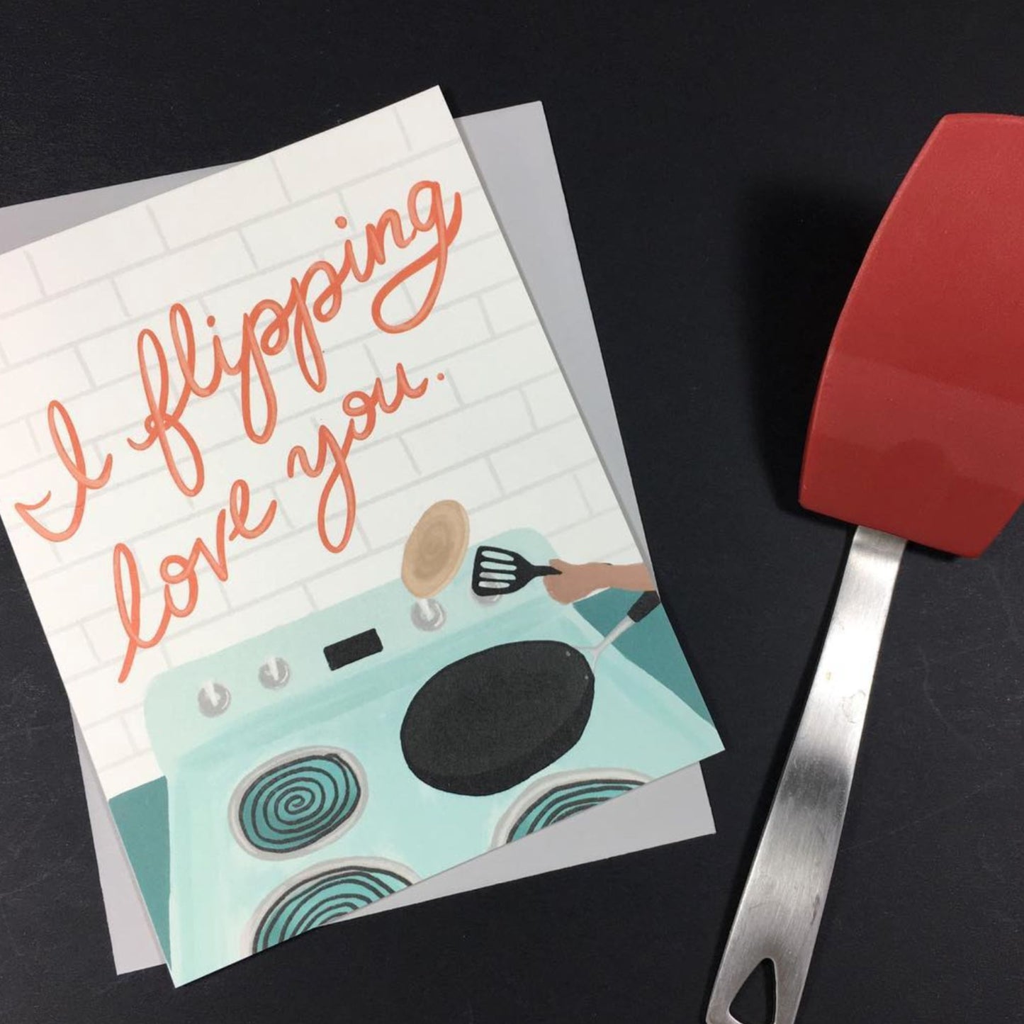 Flipping Love You Greeting Card