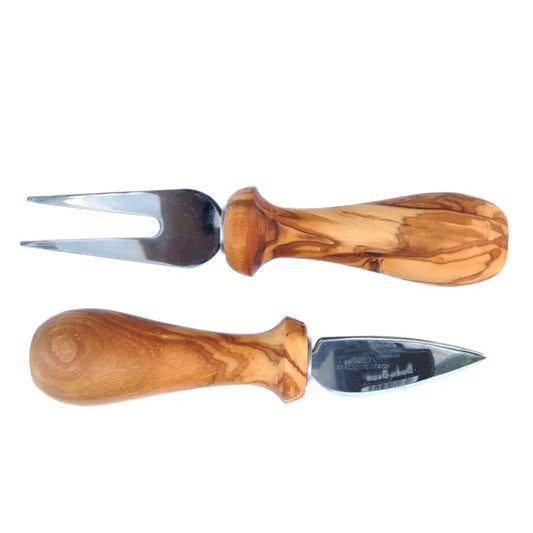 Olive Wood Cheese Cutlery Set