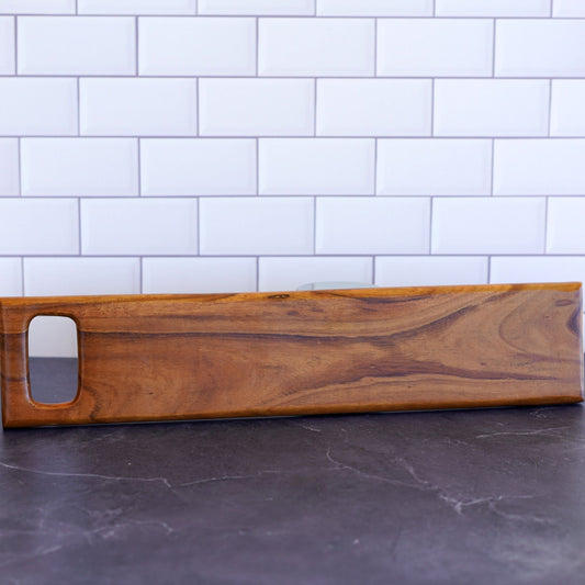 Handmade Teak Wood Charcuterie Board - Long & Thin